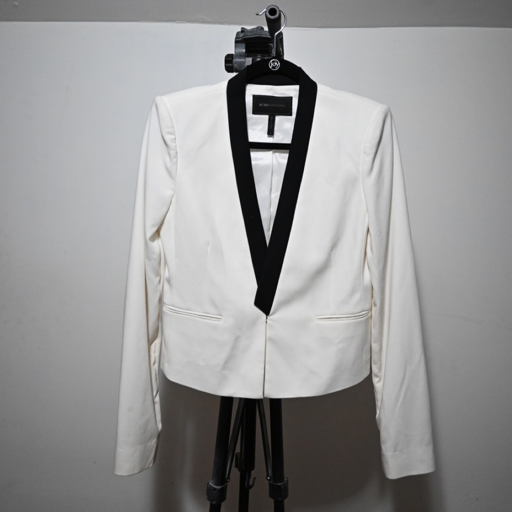 BCBG white blazer